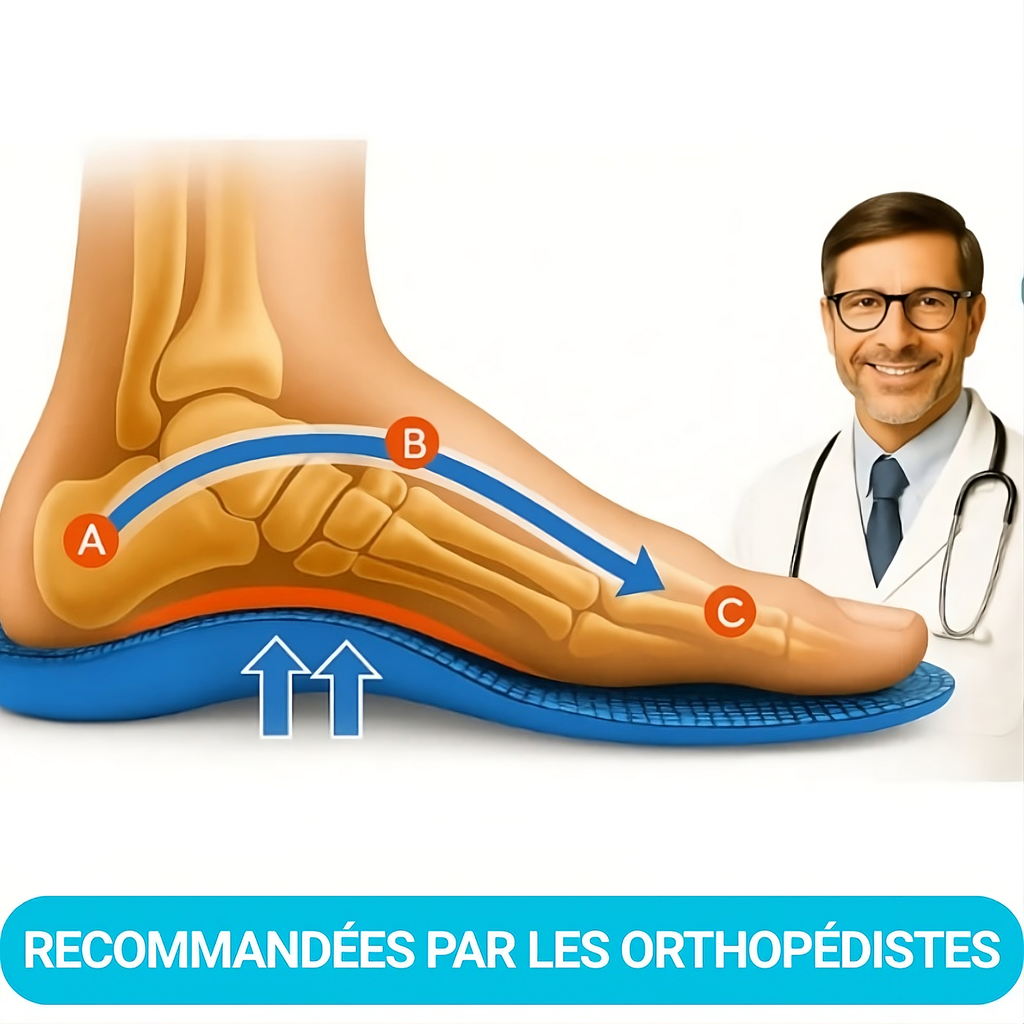 Paire de semelles orthopédiques