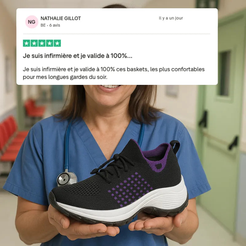 Harmonia ErgoStep™ – Chaussures Orthopédiques Élégantes & Confortables