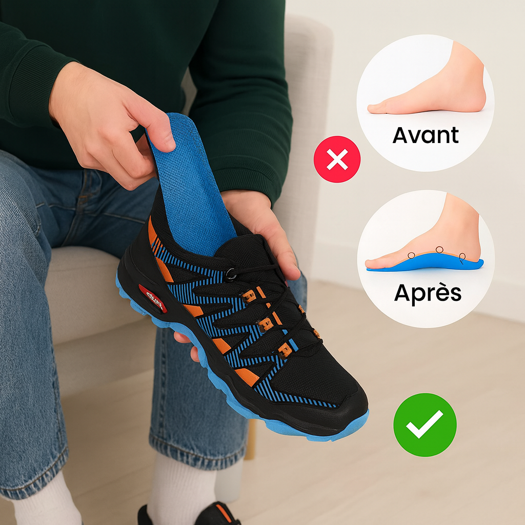 Paire de semelles orthopédiques